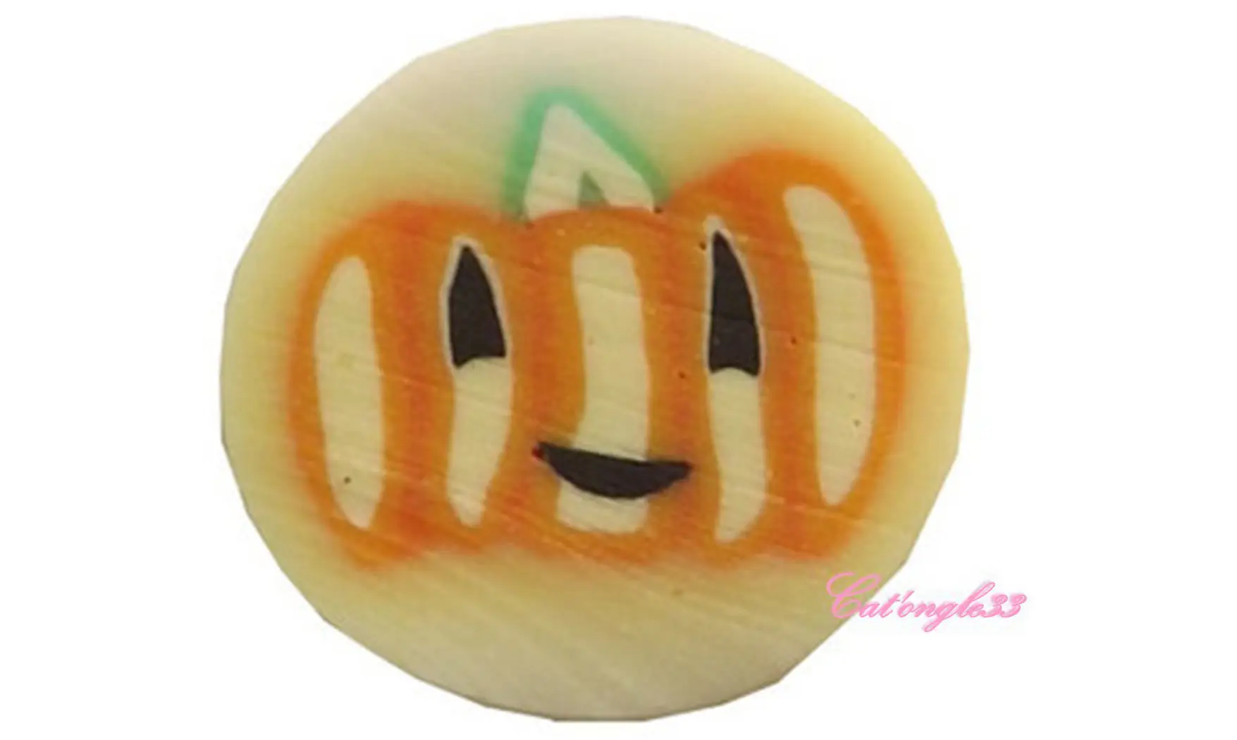 Sachet de fimo citrouille fond blanc