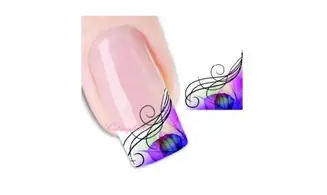 Water decal french biais violet XF1315