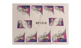 Water decal french biais violet XF1315