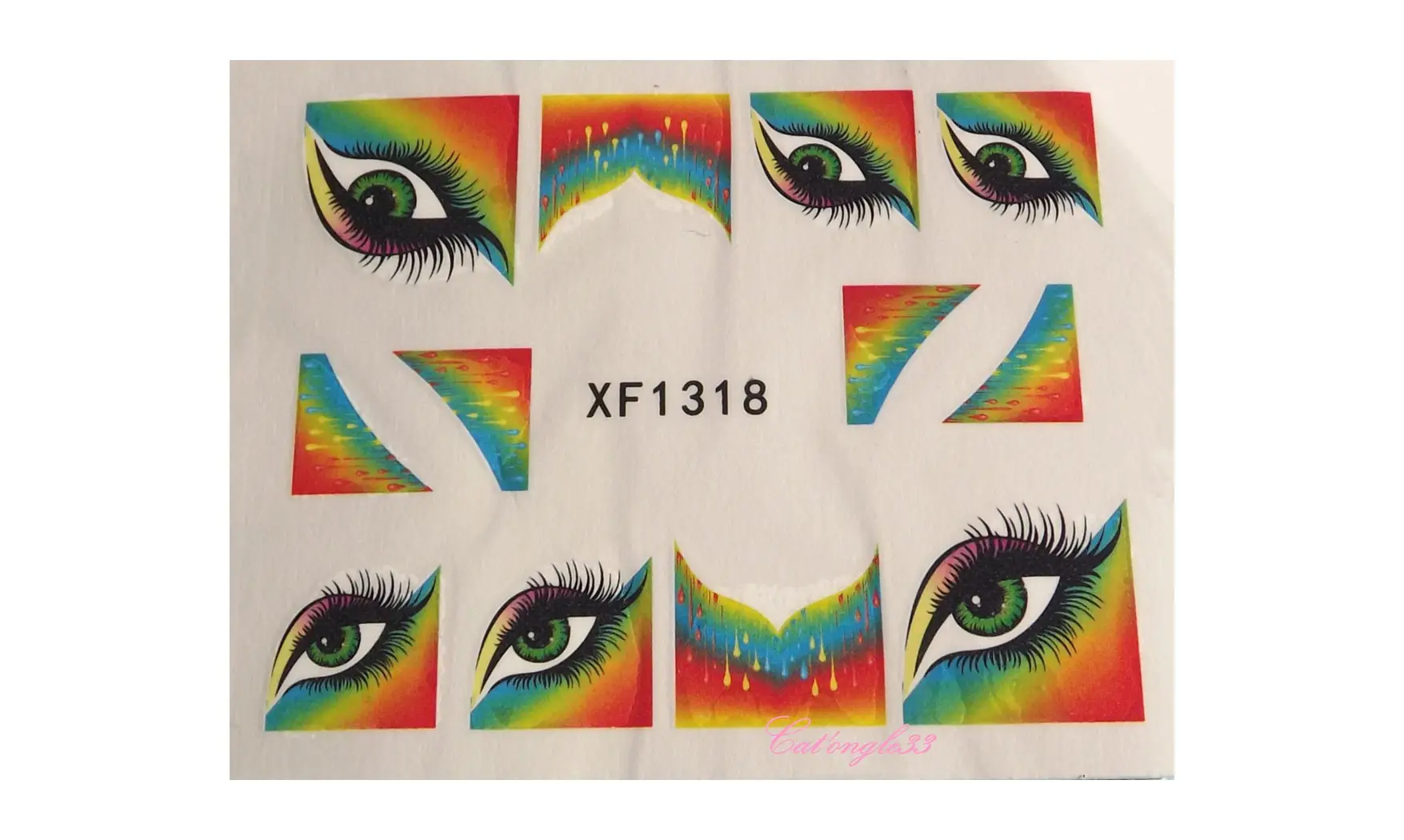 Water decal french biais oeil XF1318