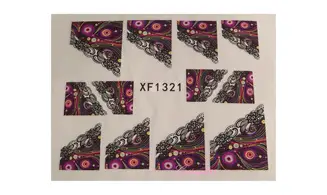 Water decal french noir rose XF1321