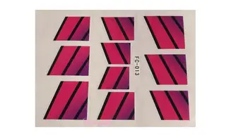 Water decal french rose noir FC-013