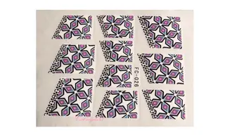 Water decal french bleu violet FC-026