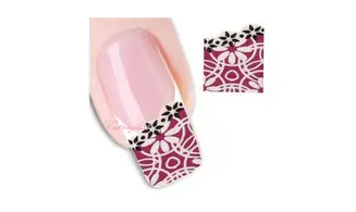 Water decal french rose fleur FC-040