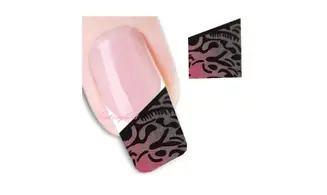 Water decal french rose noir FC-043