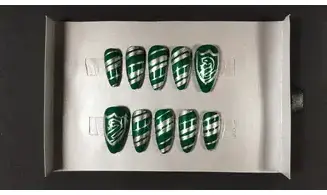 Press on nails Serpentard HP - Taille L