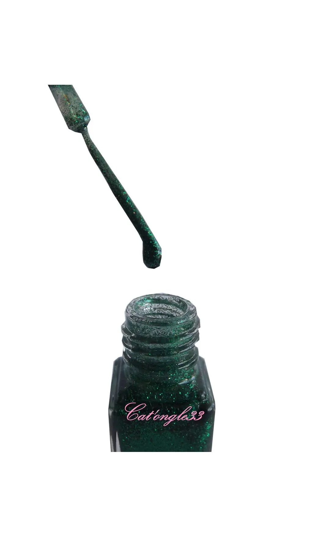 Vernis liner vert paillette 61