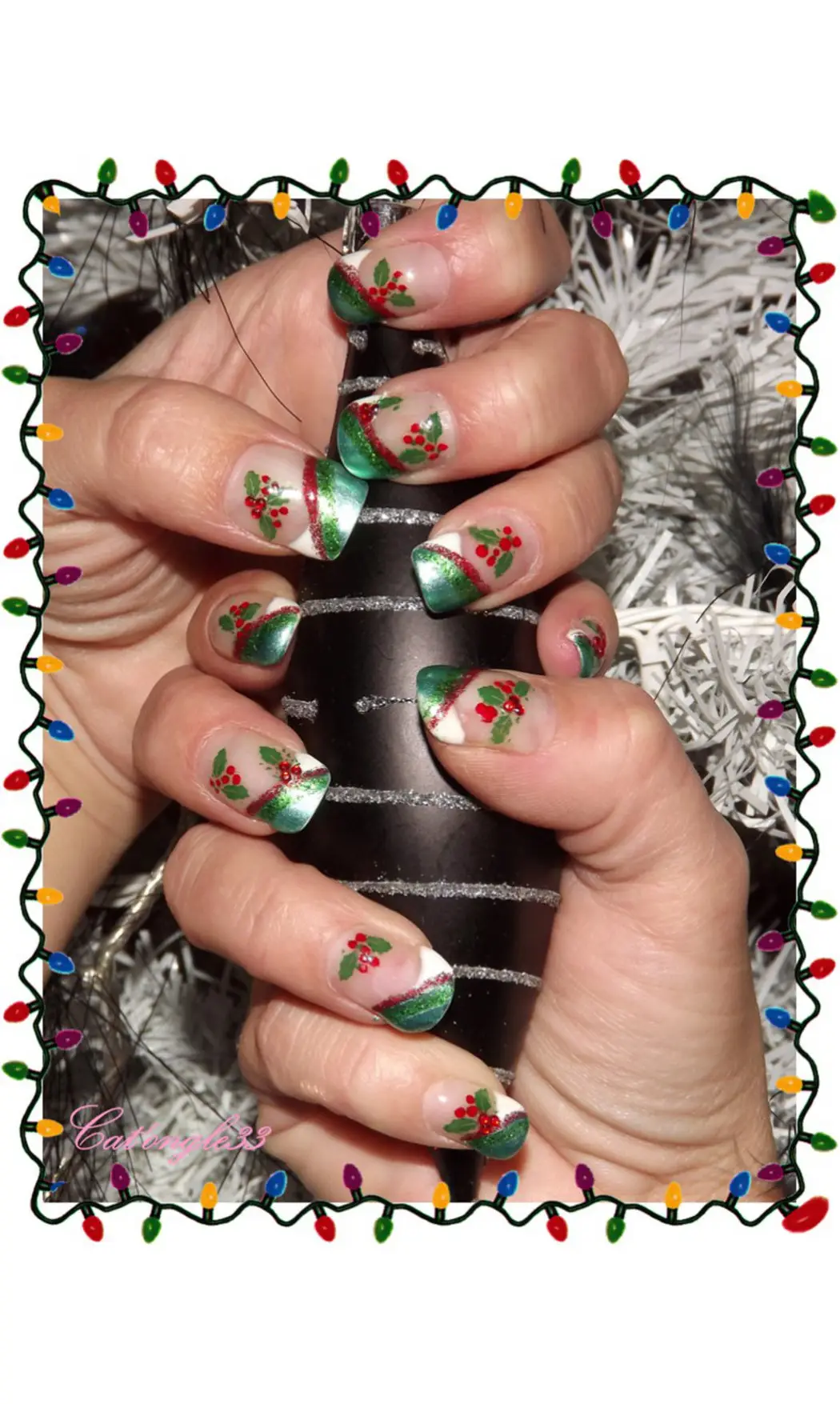 Vernis liner vert paillette 61
