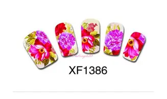 Full water decal fleur rose XF1386