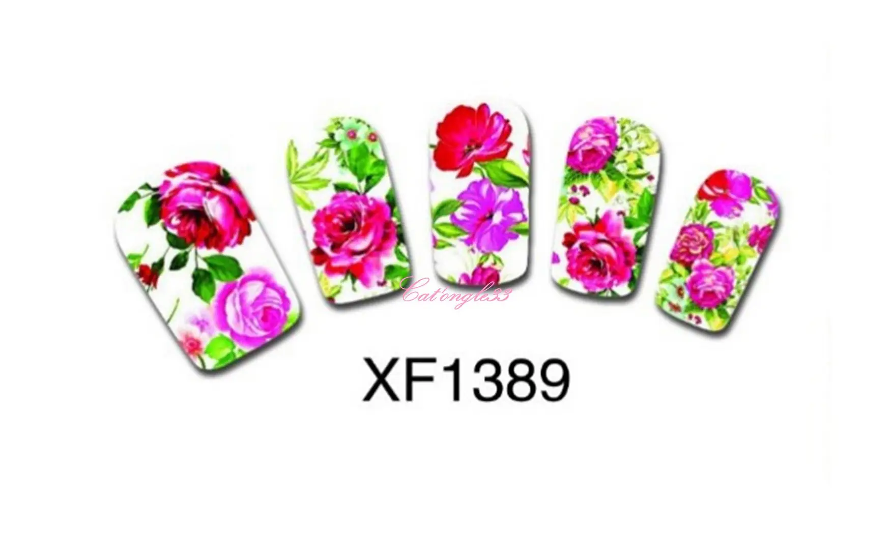 Full water decal rose rose XF1389