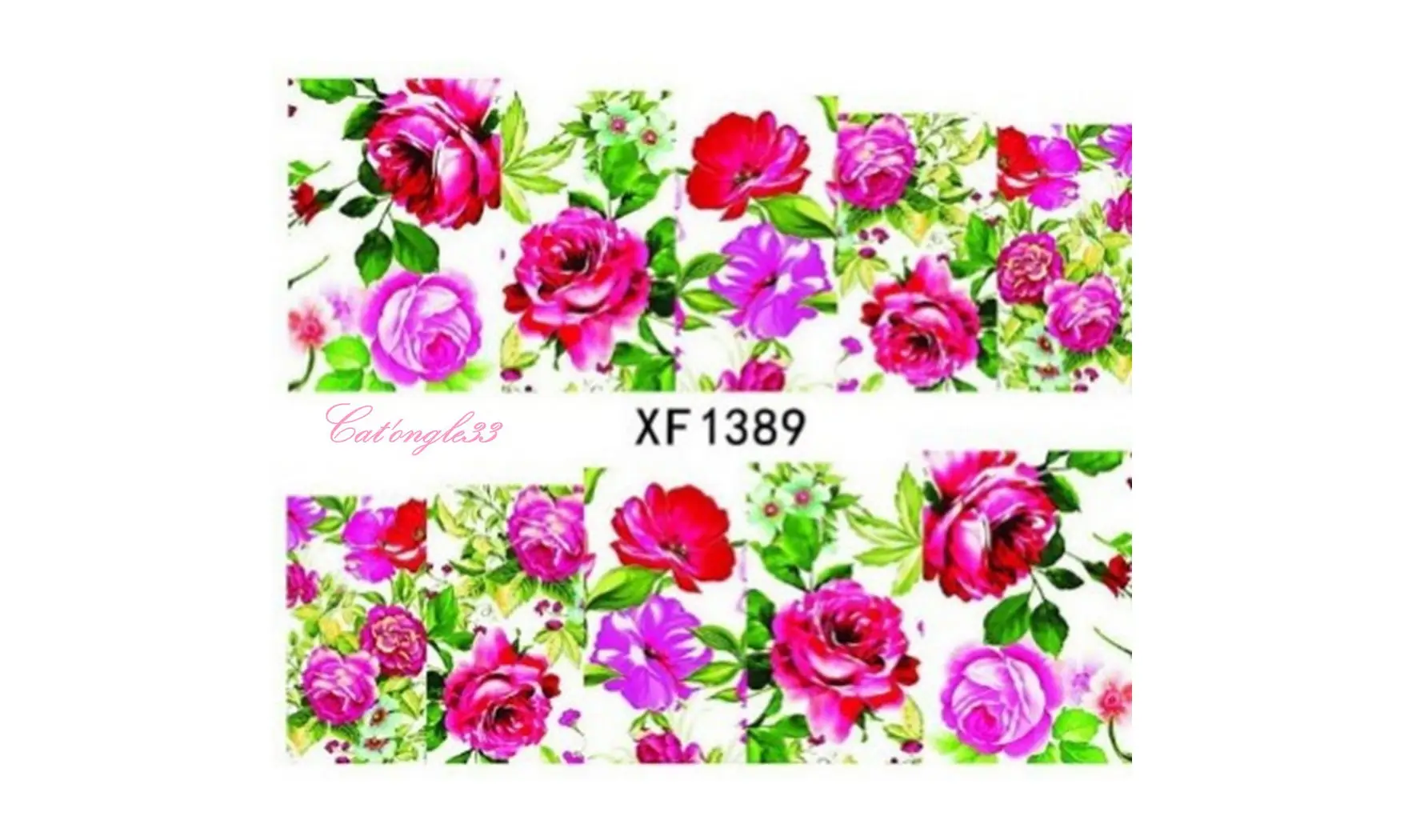 Full water decal rose rose XF1389