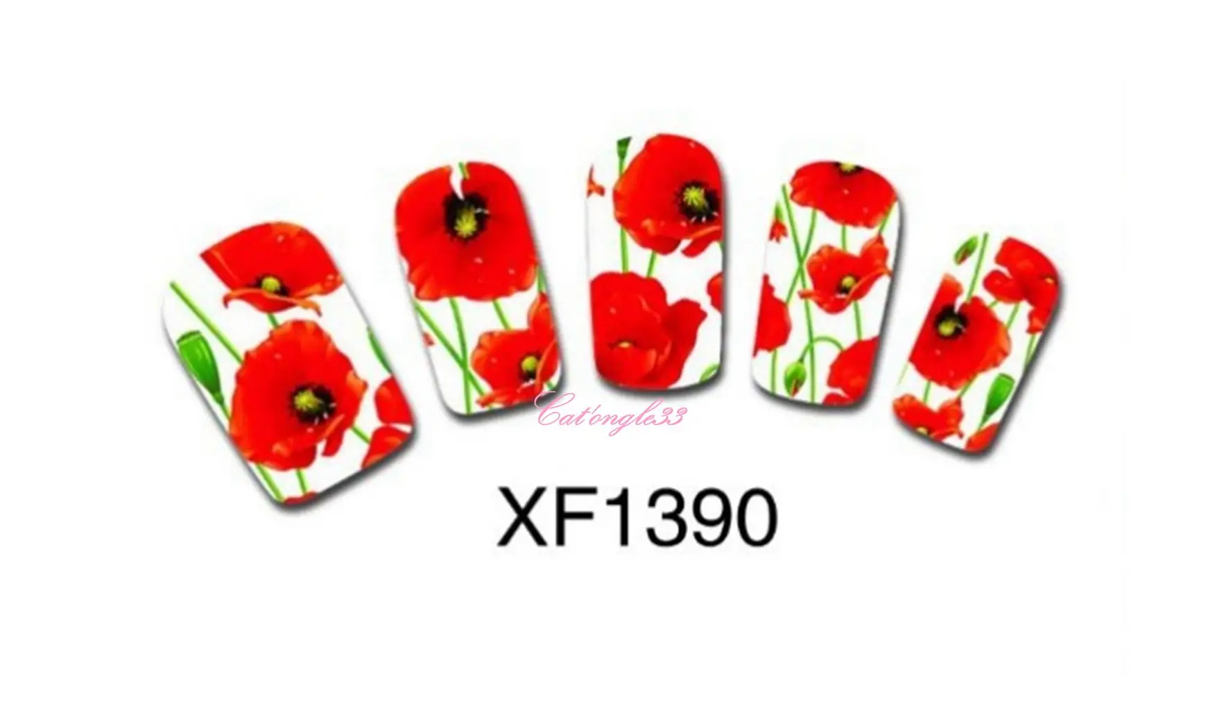 Full water decal coquelicot XF1390