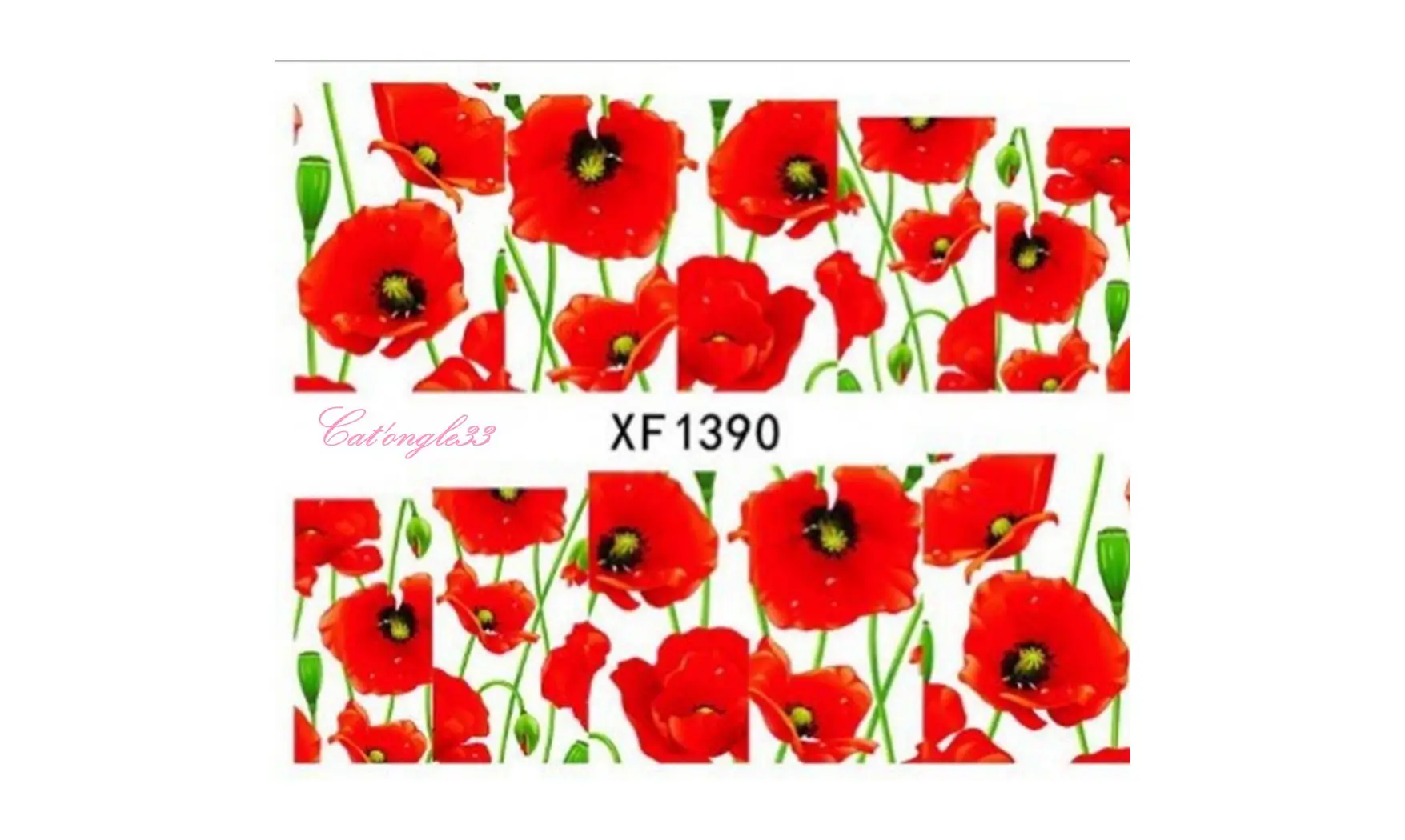 Full water decal coquelicot XF1390