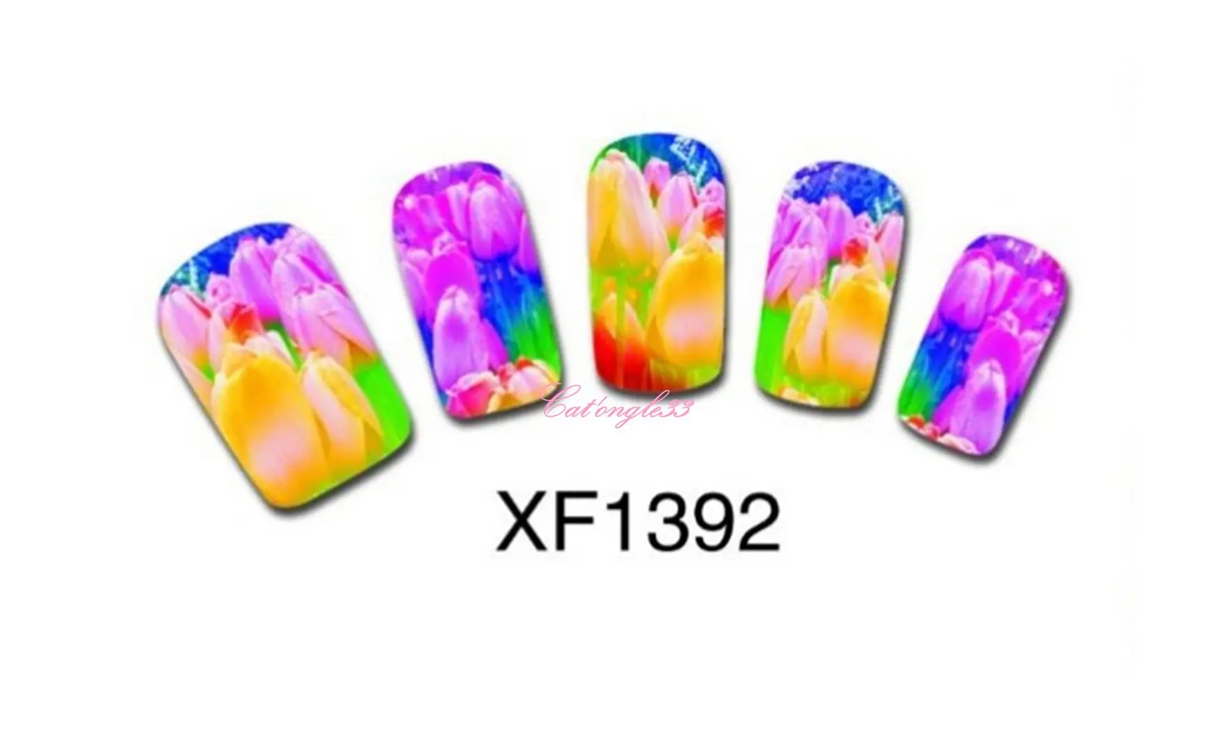 Full water decal tulipe XF1392