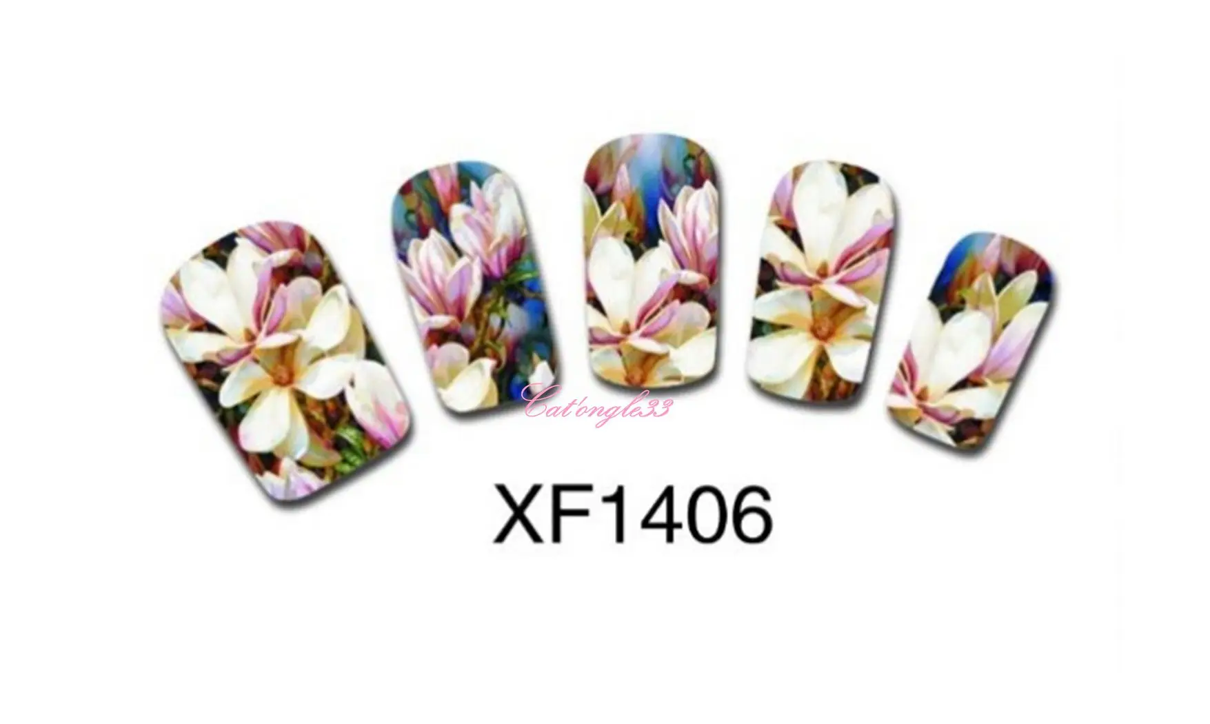 Full water decal magnolias XF1406