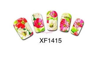 Full water decal fleur blanche XF1415