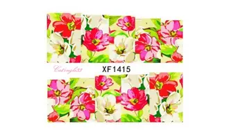 Full water decal fleur blanche XF1415