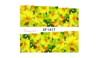 Full water decal marguerite jaune XF1417