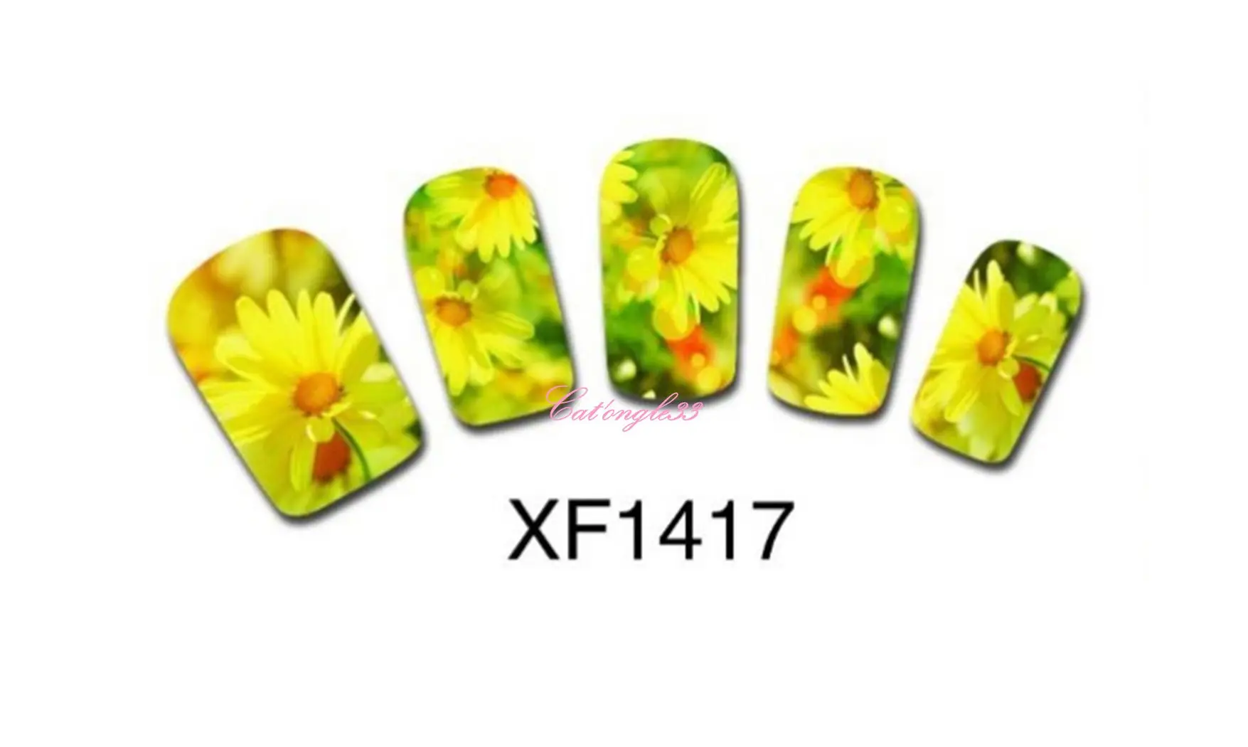 Full water decal marguerite jaune XF1417