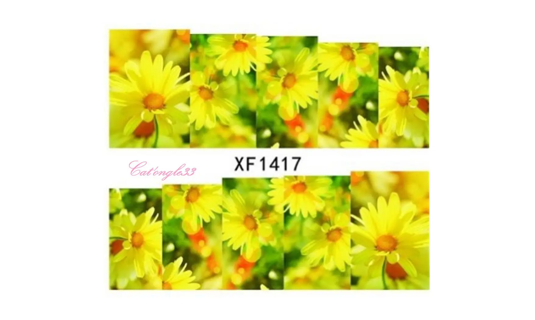 Full water decal marguerite jaune XF1417