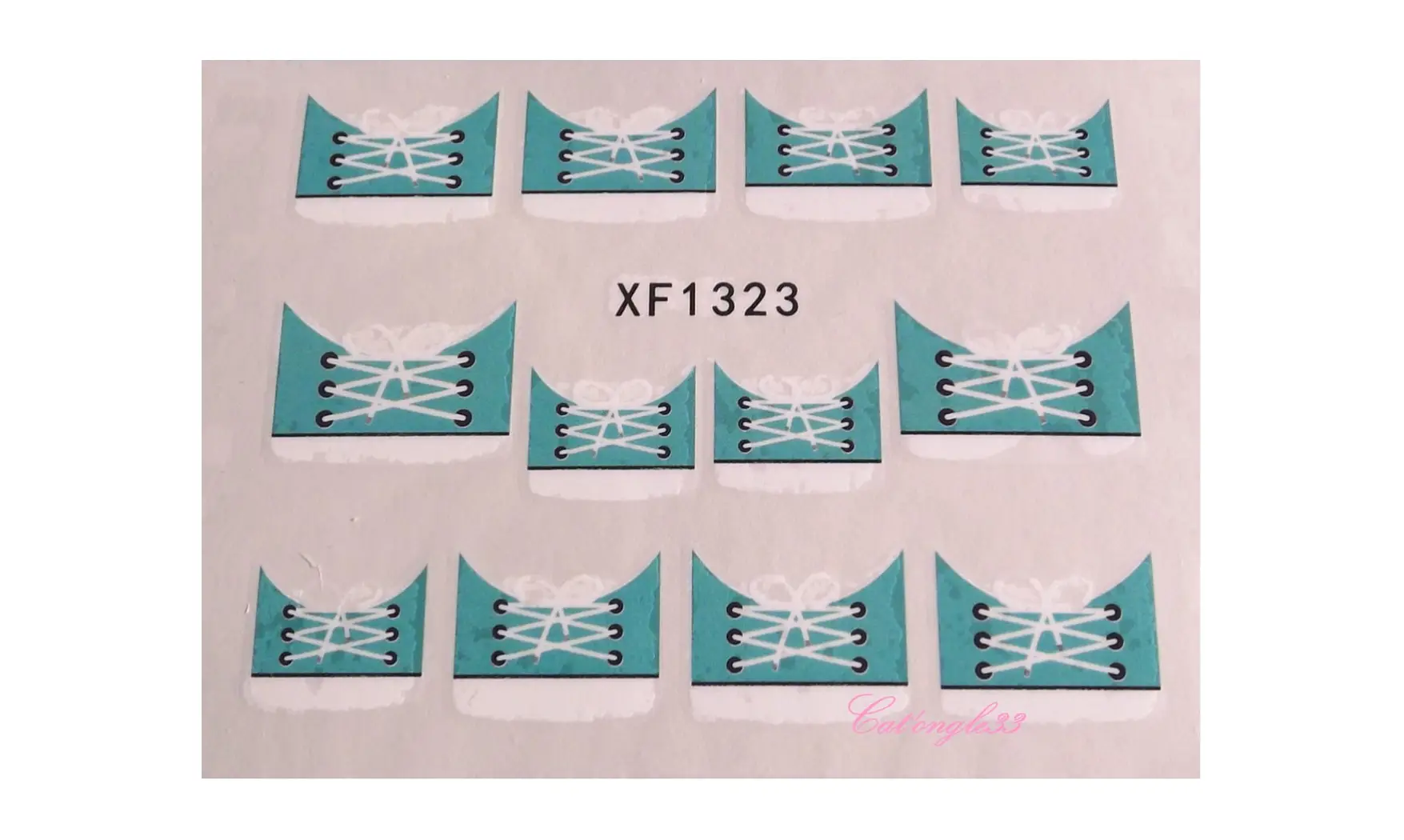 Water decal french rond lacet XF1323