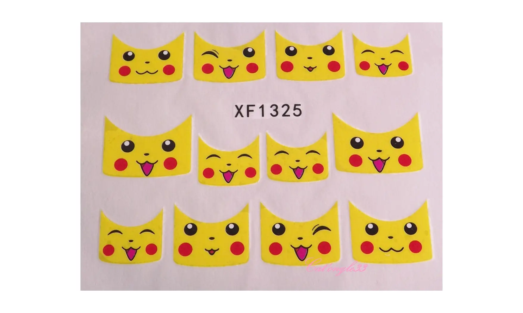 Water decal french rond pikachu XF1325