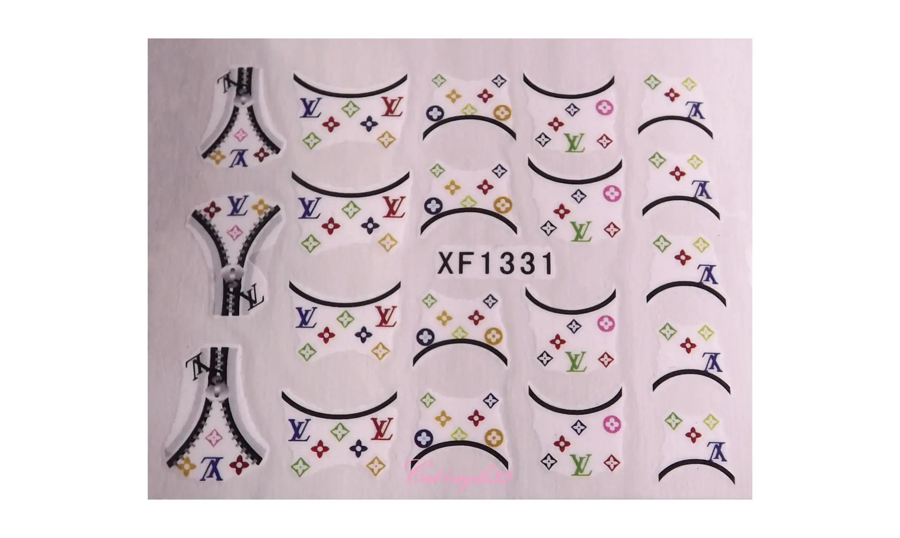 Water decal french rond couleur XF1331