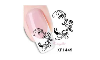 Water decal noir XF1445