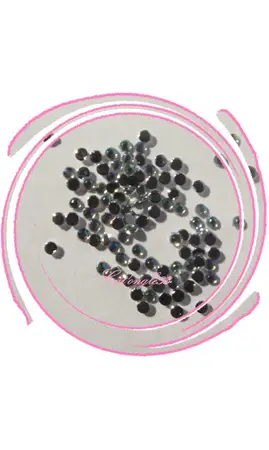 Strass rond argent holo 2mm x100