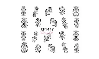Water decal noir XF1449