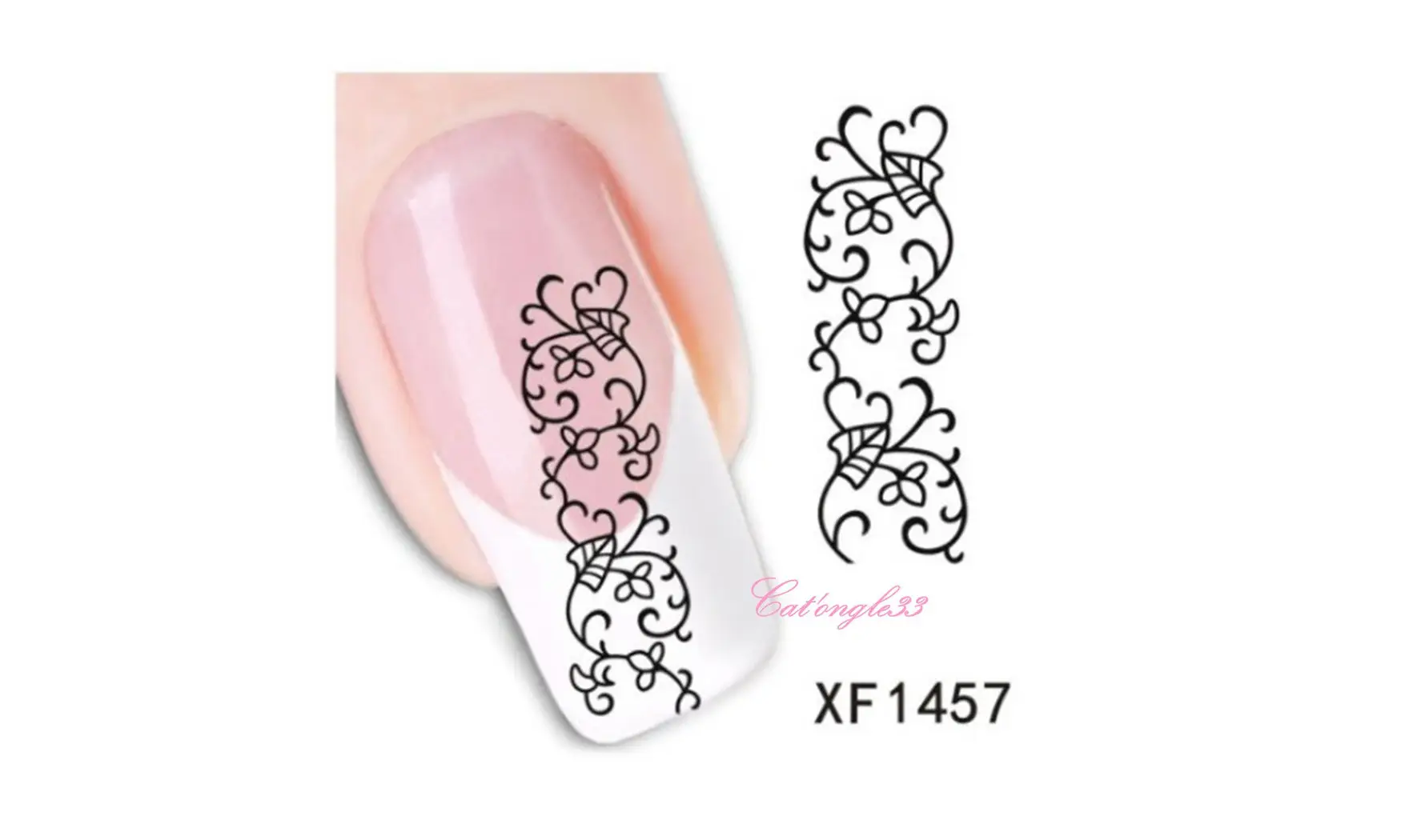 Water decal noir XF1457