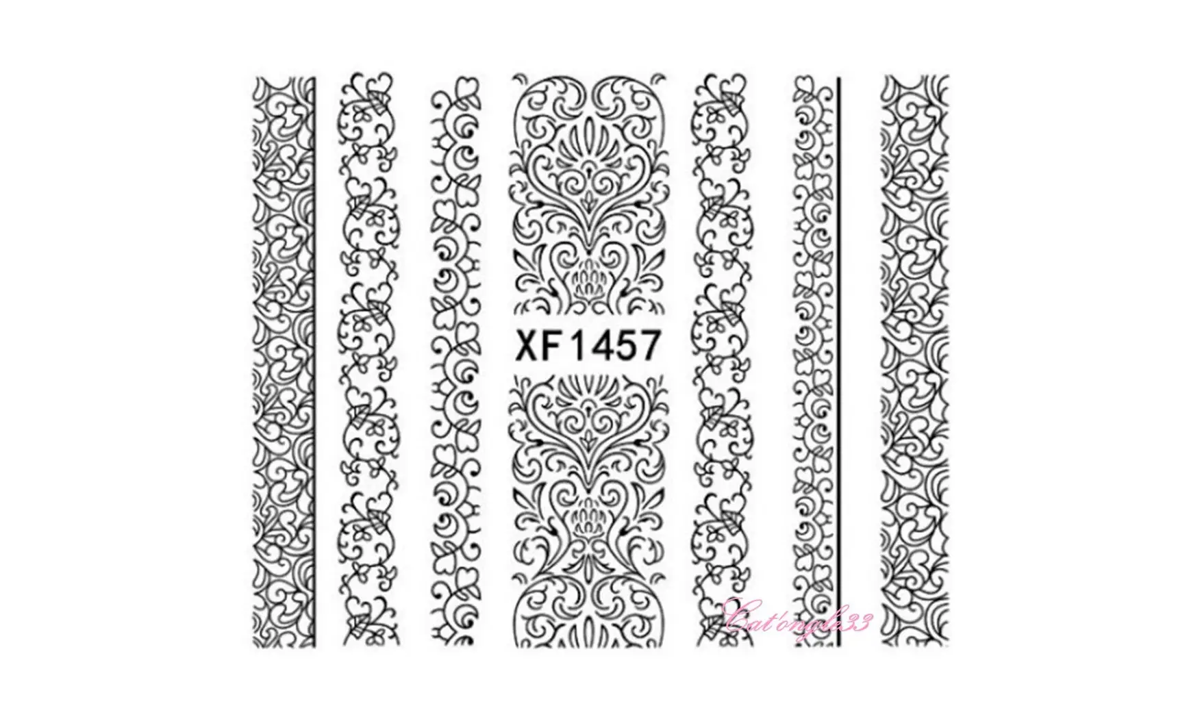 Water decal noir XF1457