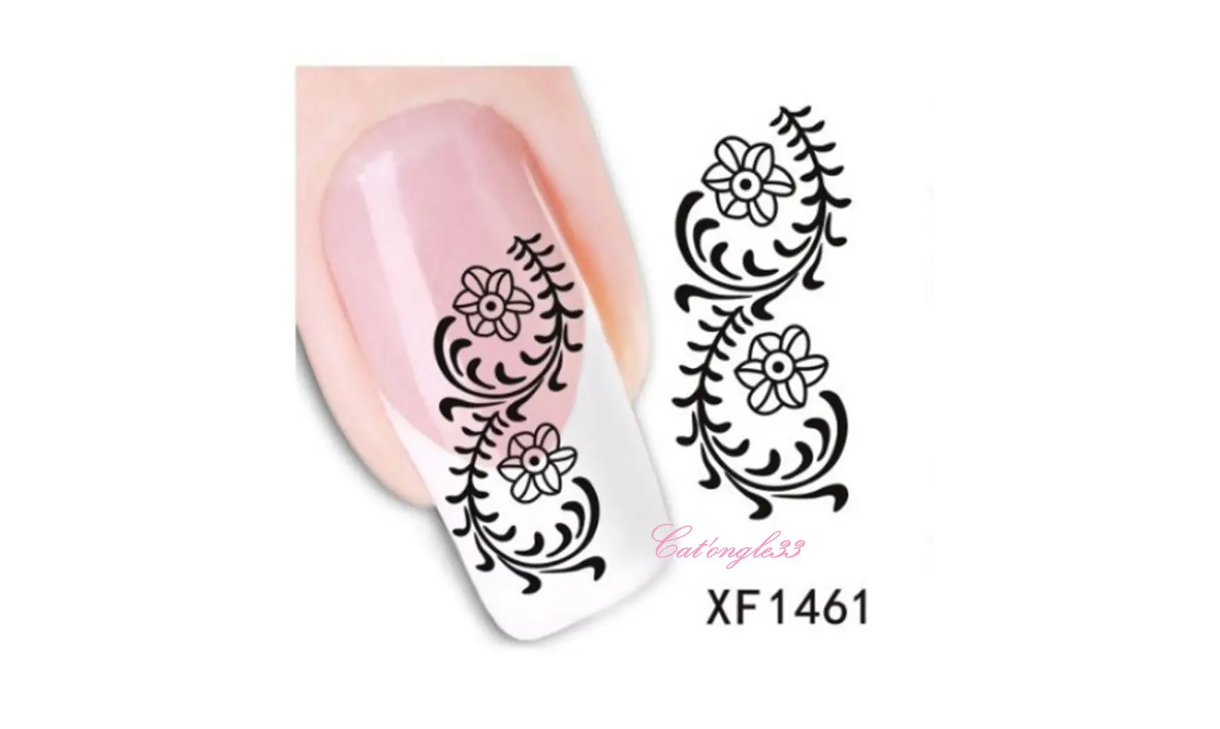 Water decal noir XF1461