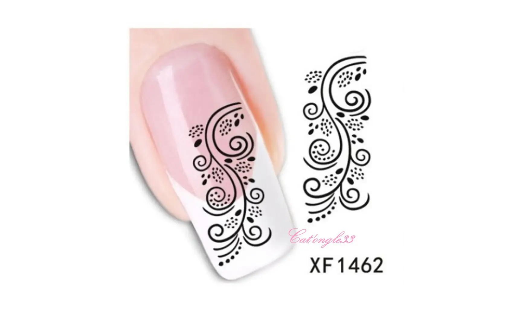 Water decal noir XF1462