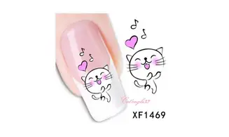 Water decal animaux chat XF1469