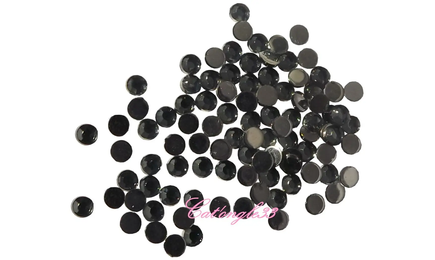Strass rond gris 2mm