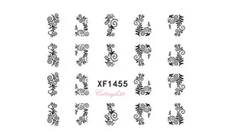 Water decal vrille noir XF1455