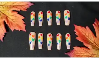 Press on nails Mickey couleur - Taille S