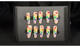 Press on nails Mickey couleur - Taille S