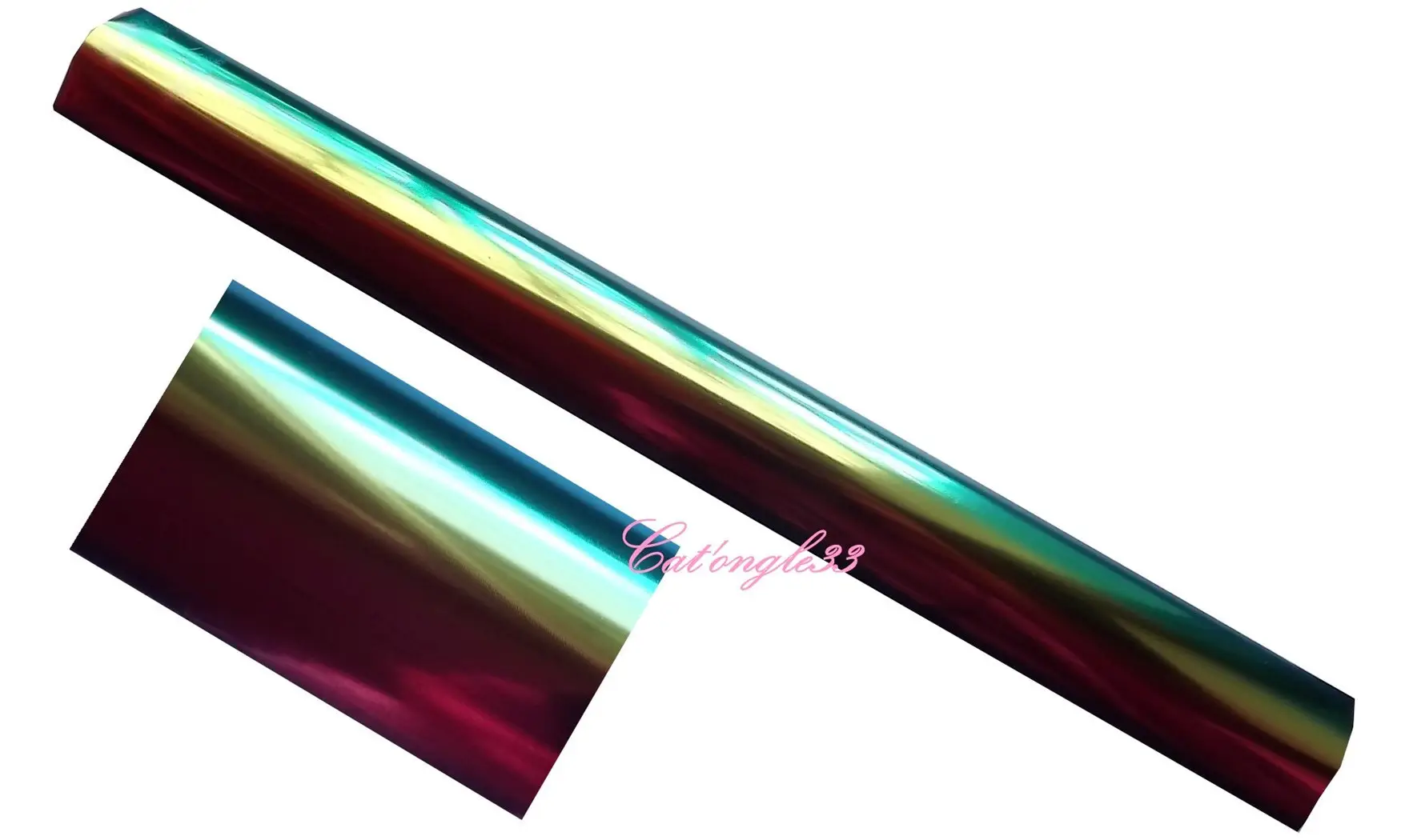 Foils arc en ciel nail art 20 cm