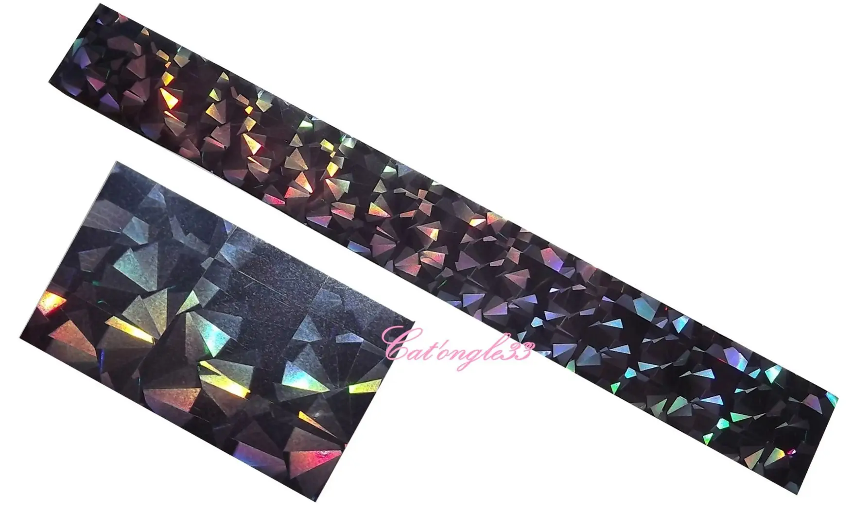 Foils lilas froissé hologramme 20 cm