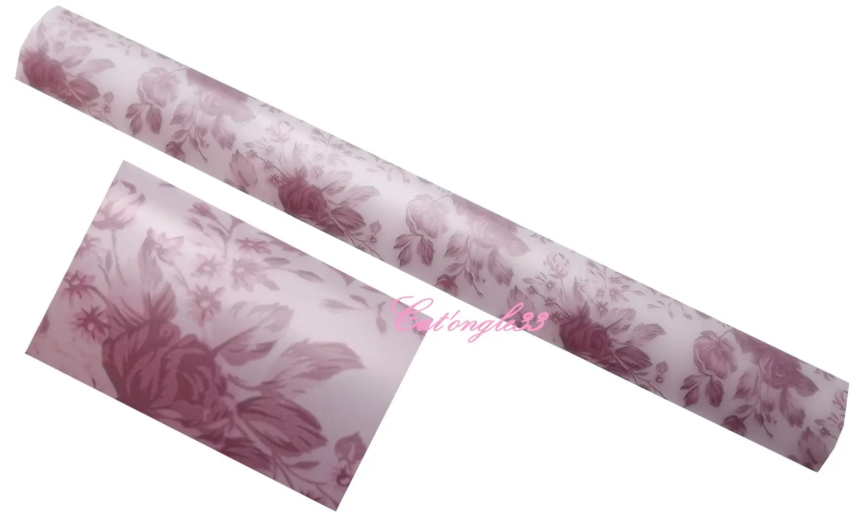 Foils rose anglaise nail art 20 cm