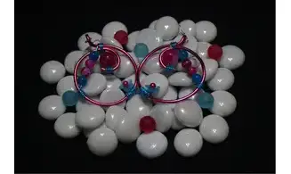 Modèle Aurora bleu et fuchsia
