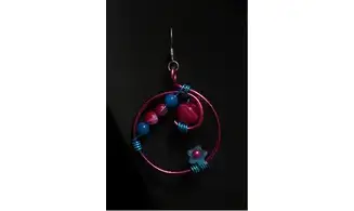 Modèle Aurora bleu et fuchsia