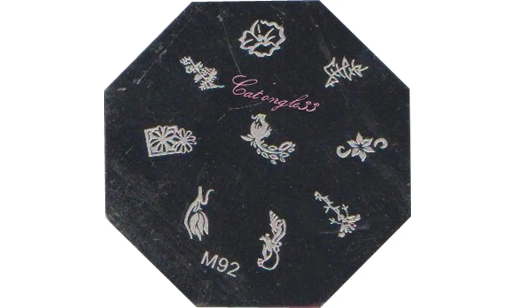 Plaque stamping M92 nail art