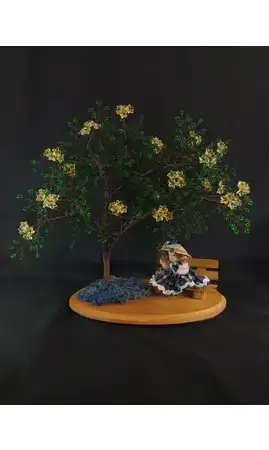 Rayonnant banc poupée