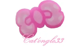 Baton fimo noeud rose