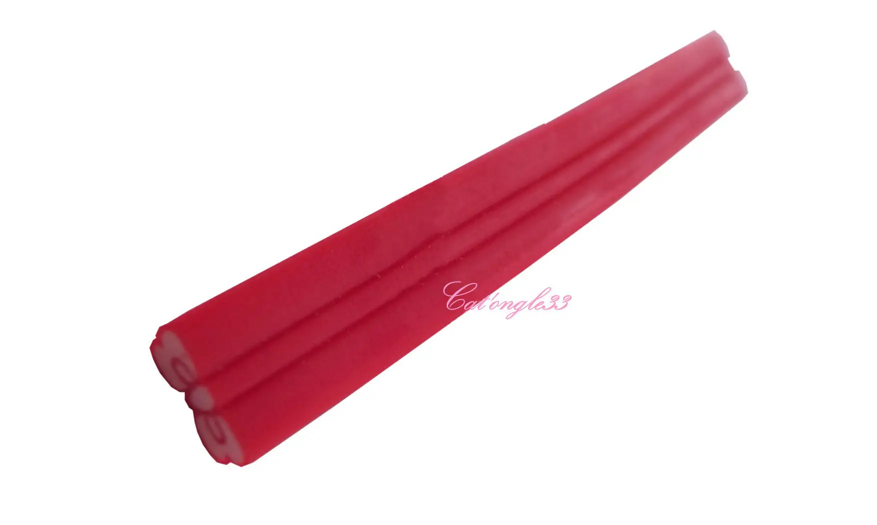 Baton fimo noeud rouge