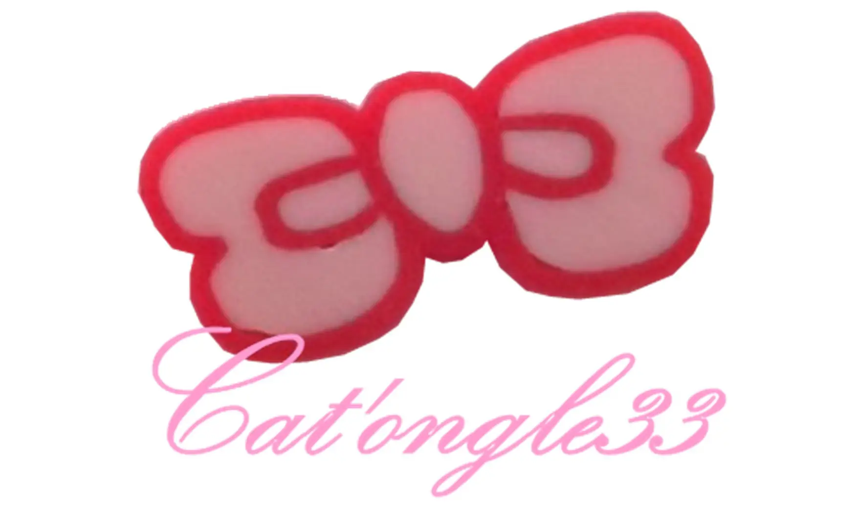 Baton fimo noeud rouge