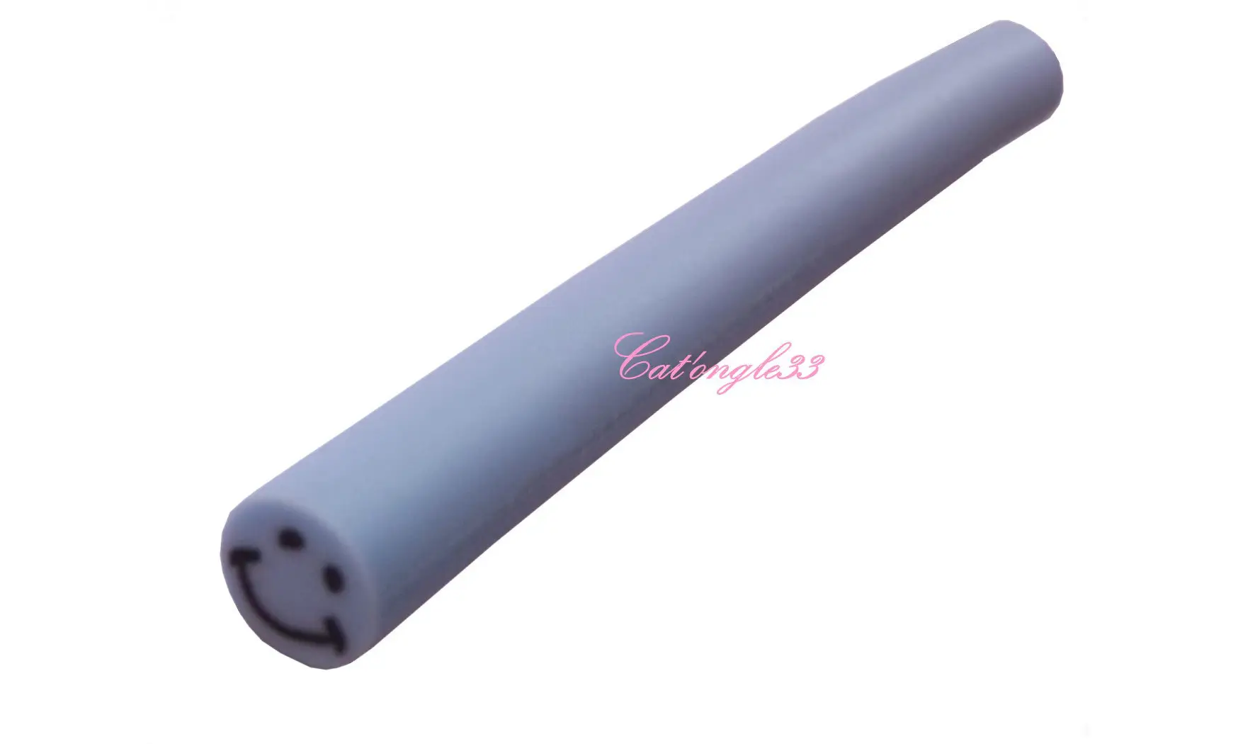 Baton fimo smiley bleu clair